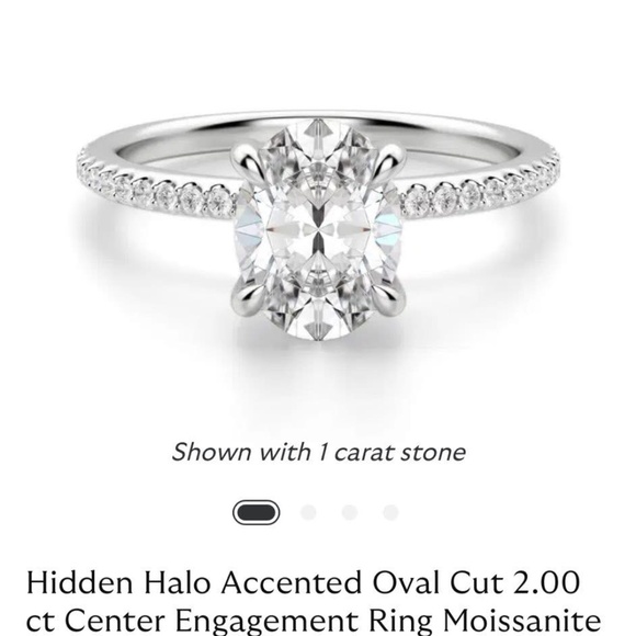 2ct Oval Moissanite